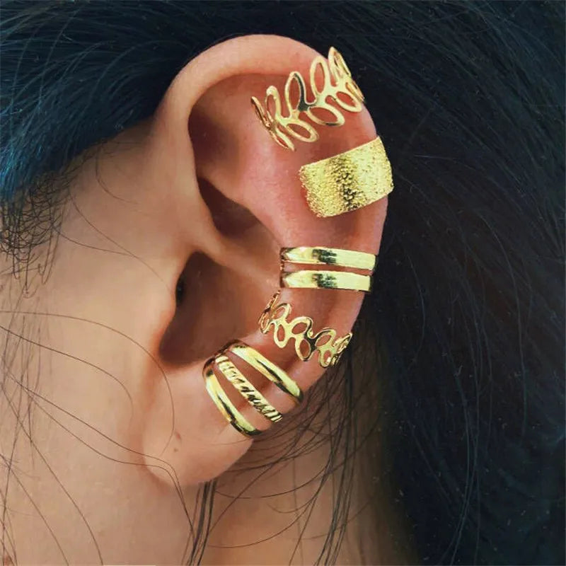 Silver Color Ear Cuffs