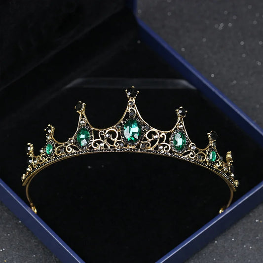 Green Crystal Tiaras Crowns