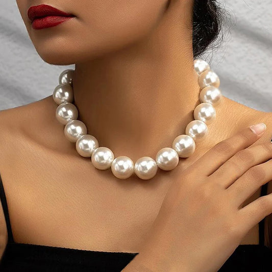 Pearl Beaded Choker Necklaces