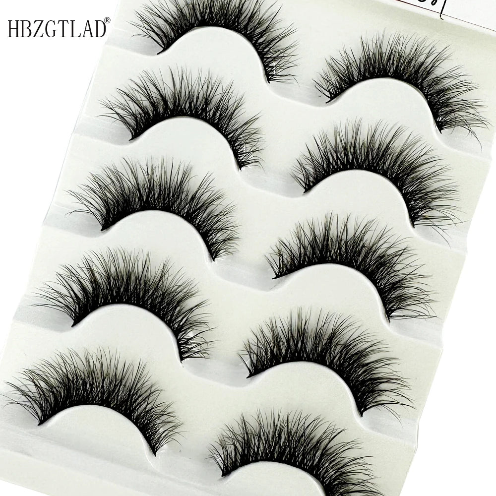 Transparent 5 pairs Mink Eyelashes C