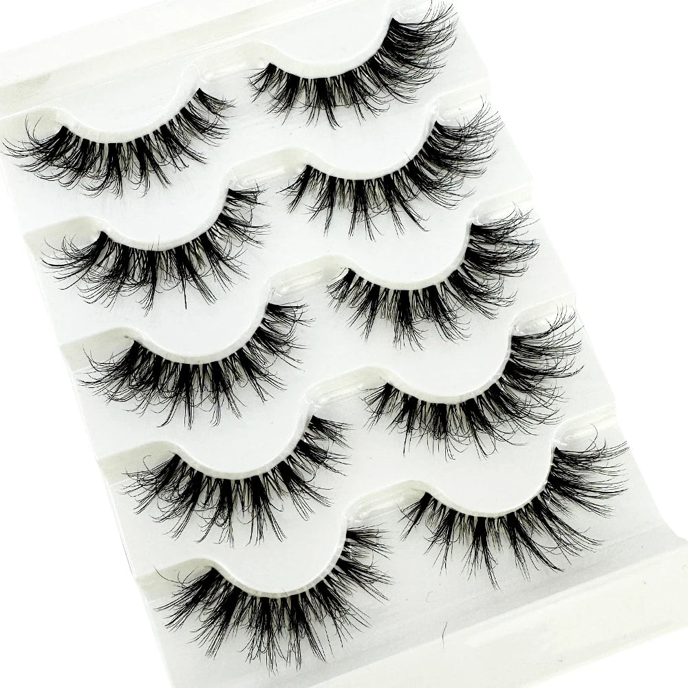 Transparent 5 pairs Mink Eyelashes C