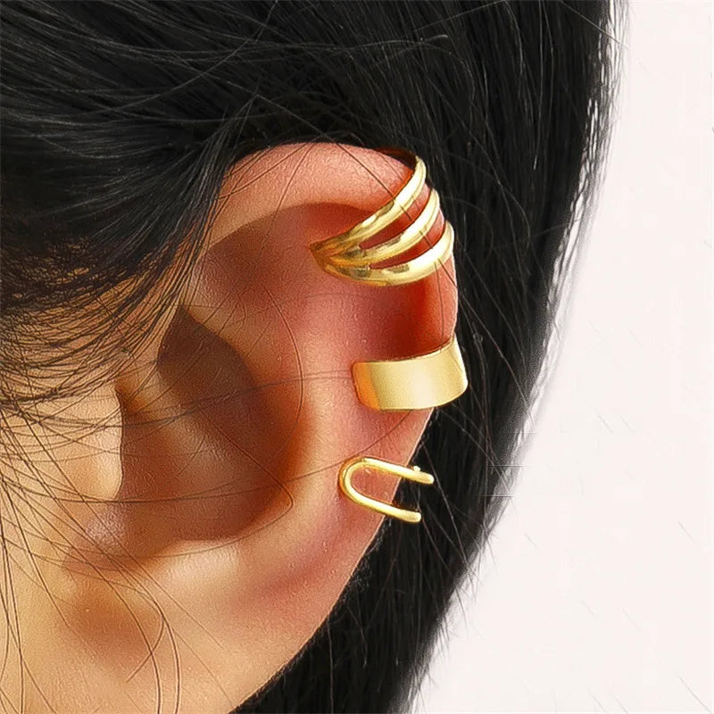 Gold Plated Round Earrings