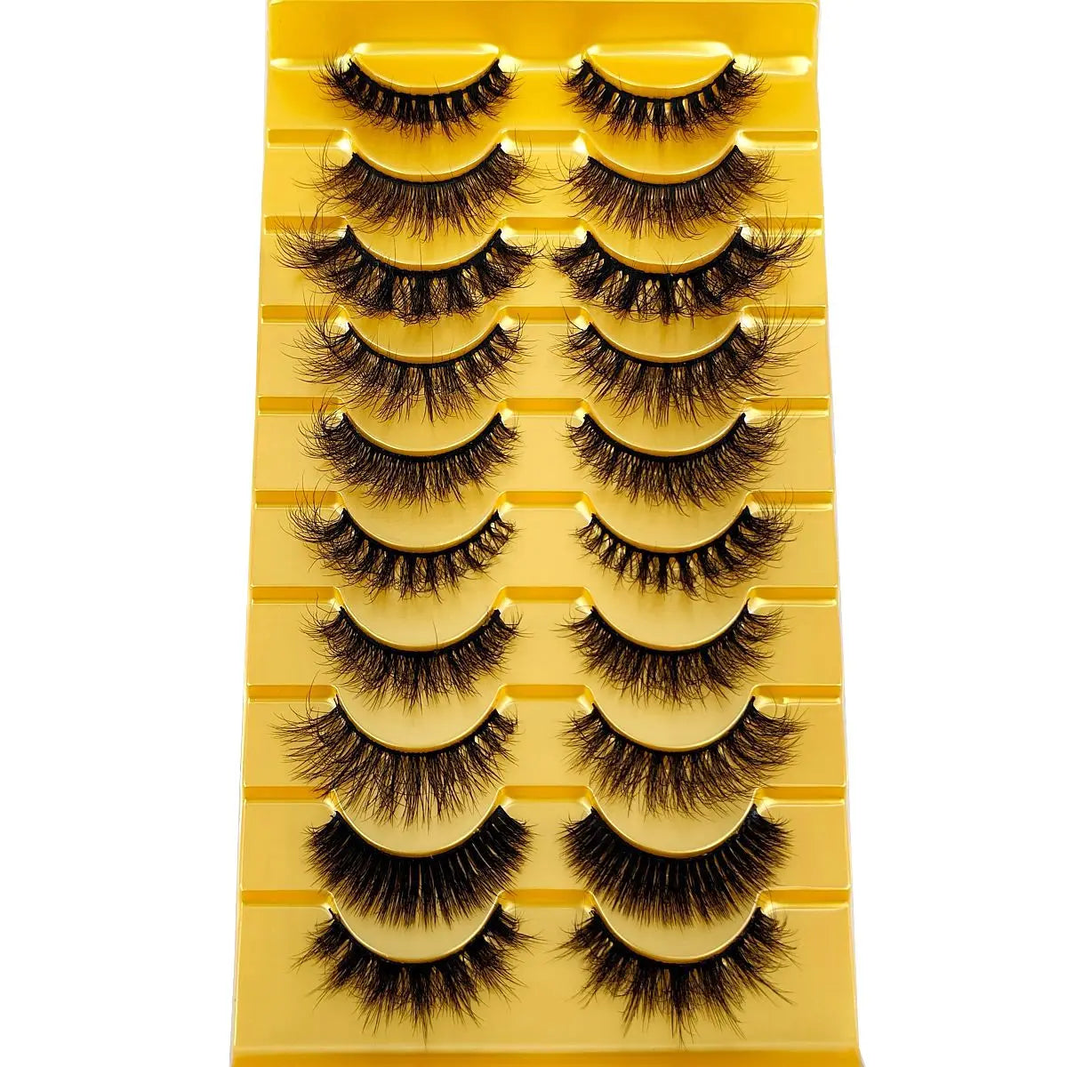 Cat Eyes 10 Pairs Wispy Eyelashes