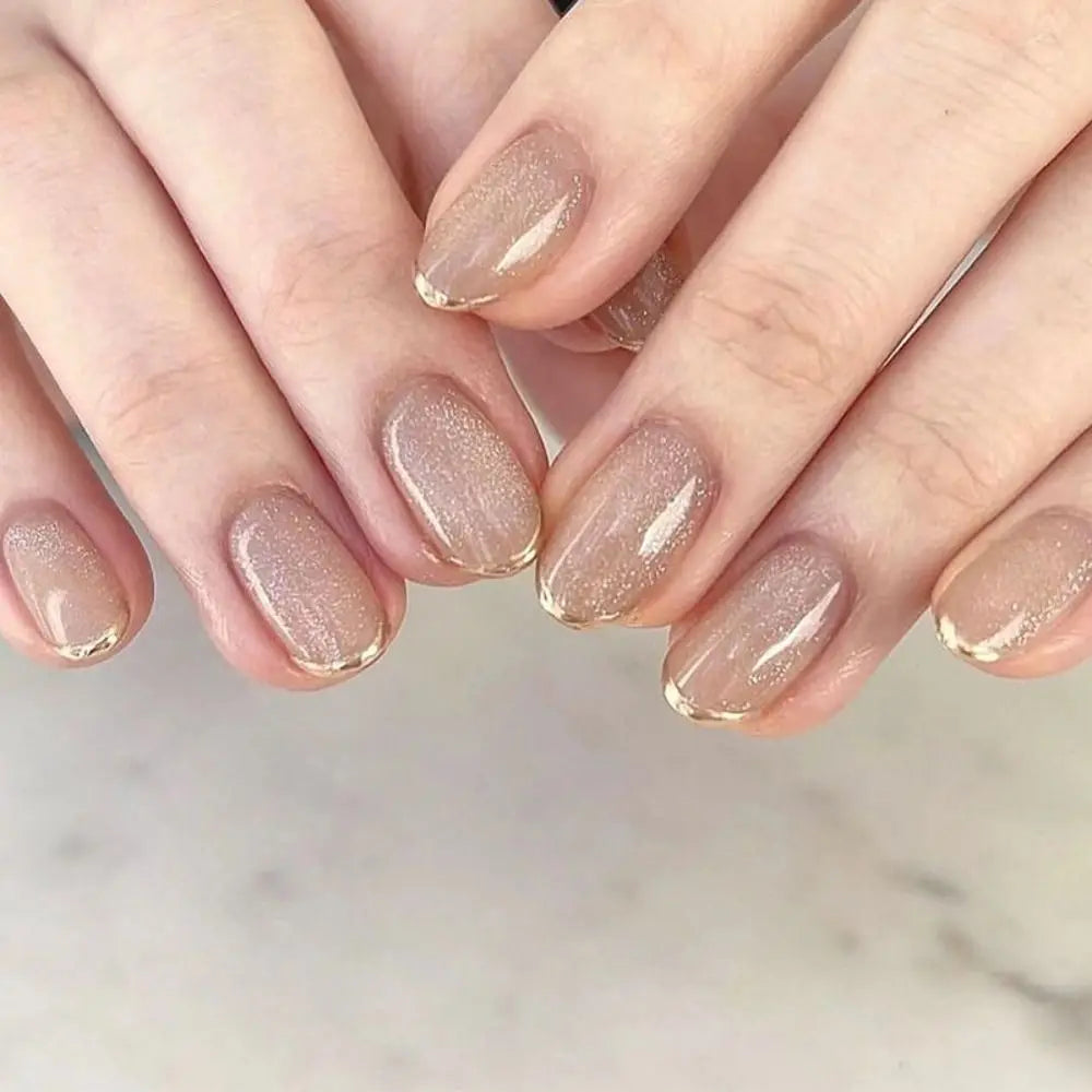 24pcs Almond False Nails