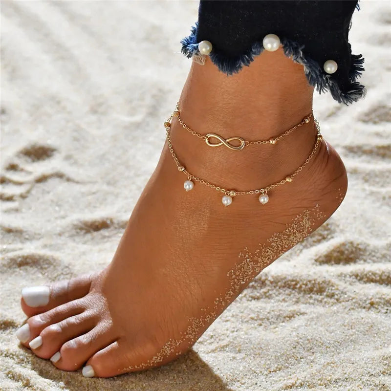 Gold Color Cuban Chain Anklet