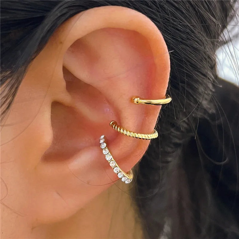 Silver Color Ear Cuffs