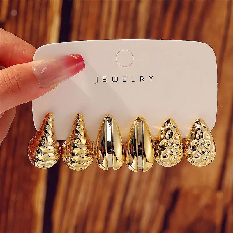 Tear Drop Earrings Set