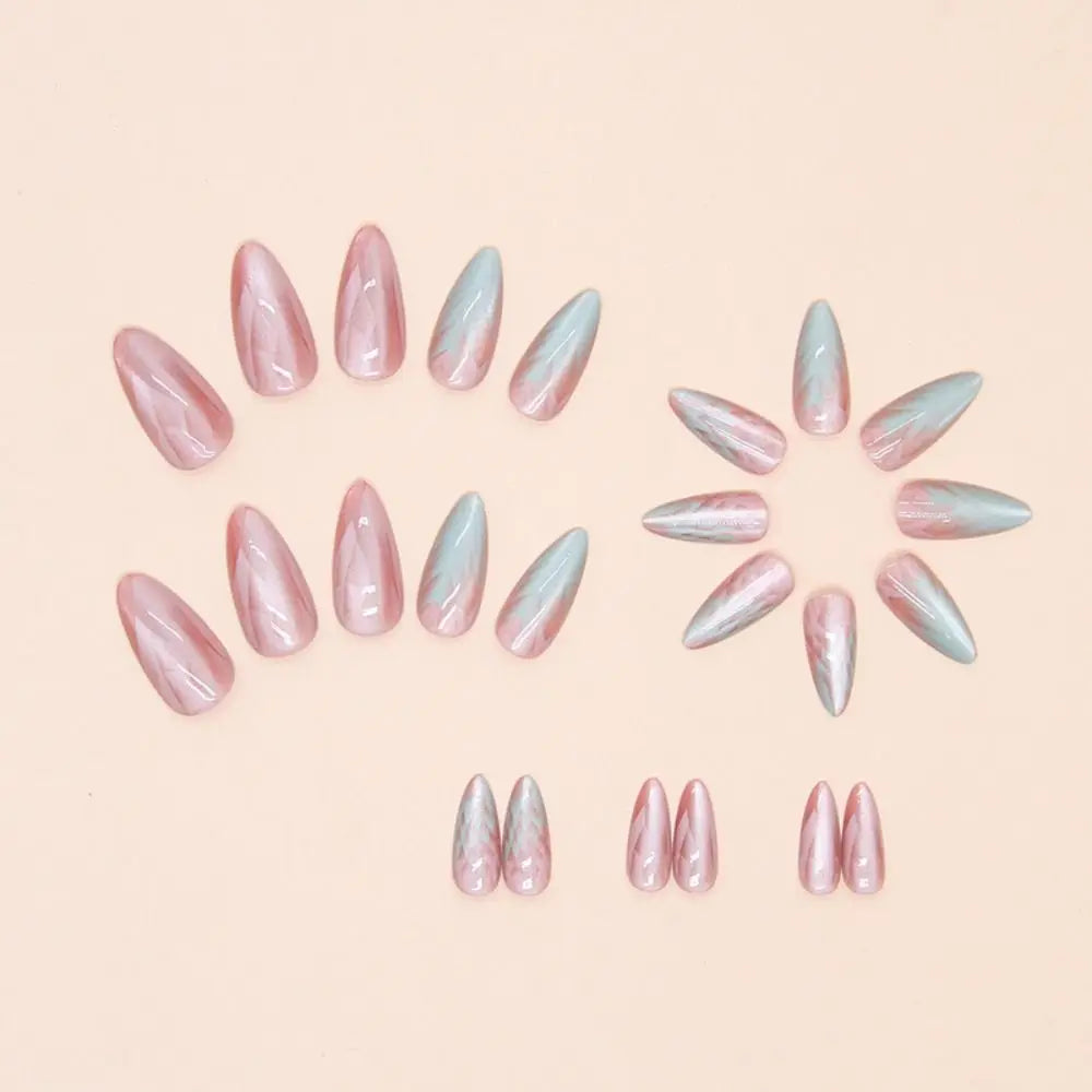 24pcs Long Arrow Fake Nails