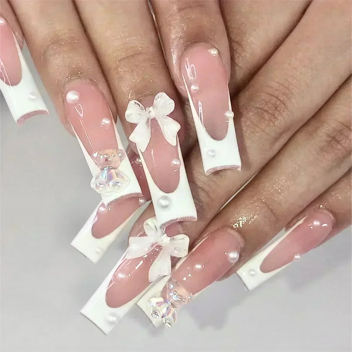 24Pcs Love Pattern Nails