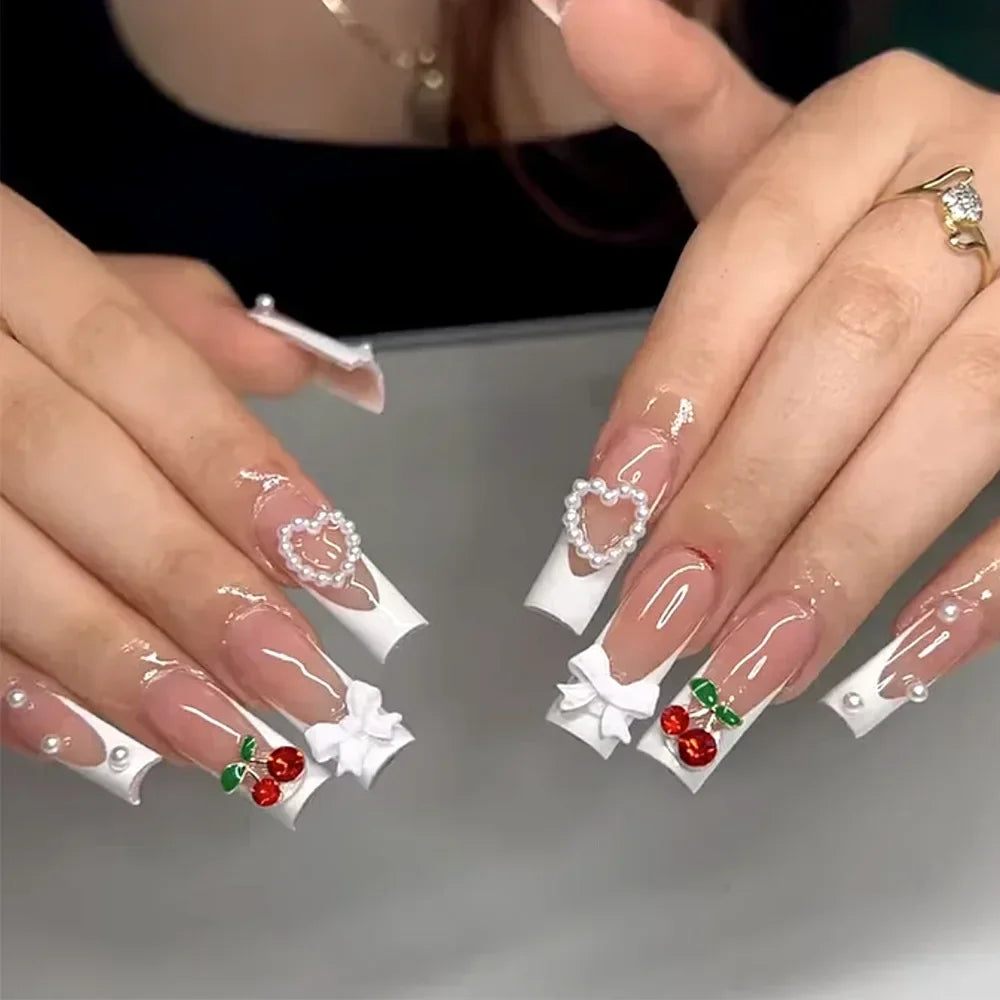 24Pcs Love Pattern Nails