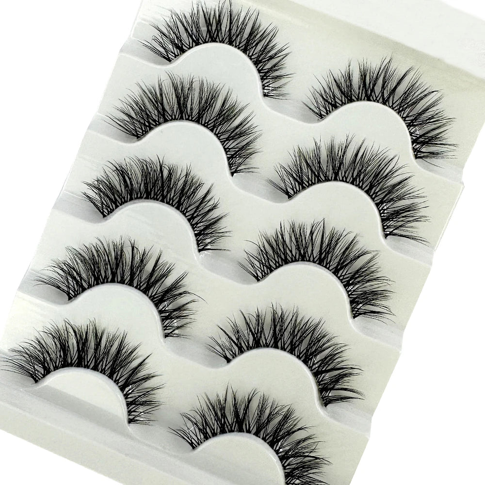 Transparent 5 pairs Mink Eyelashes C