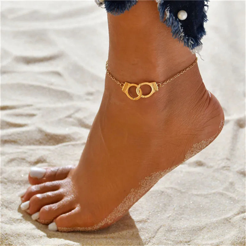 Gold Color Cuban Chain Anklet