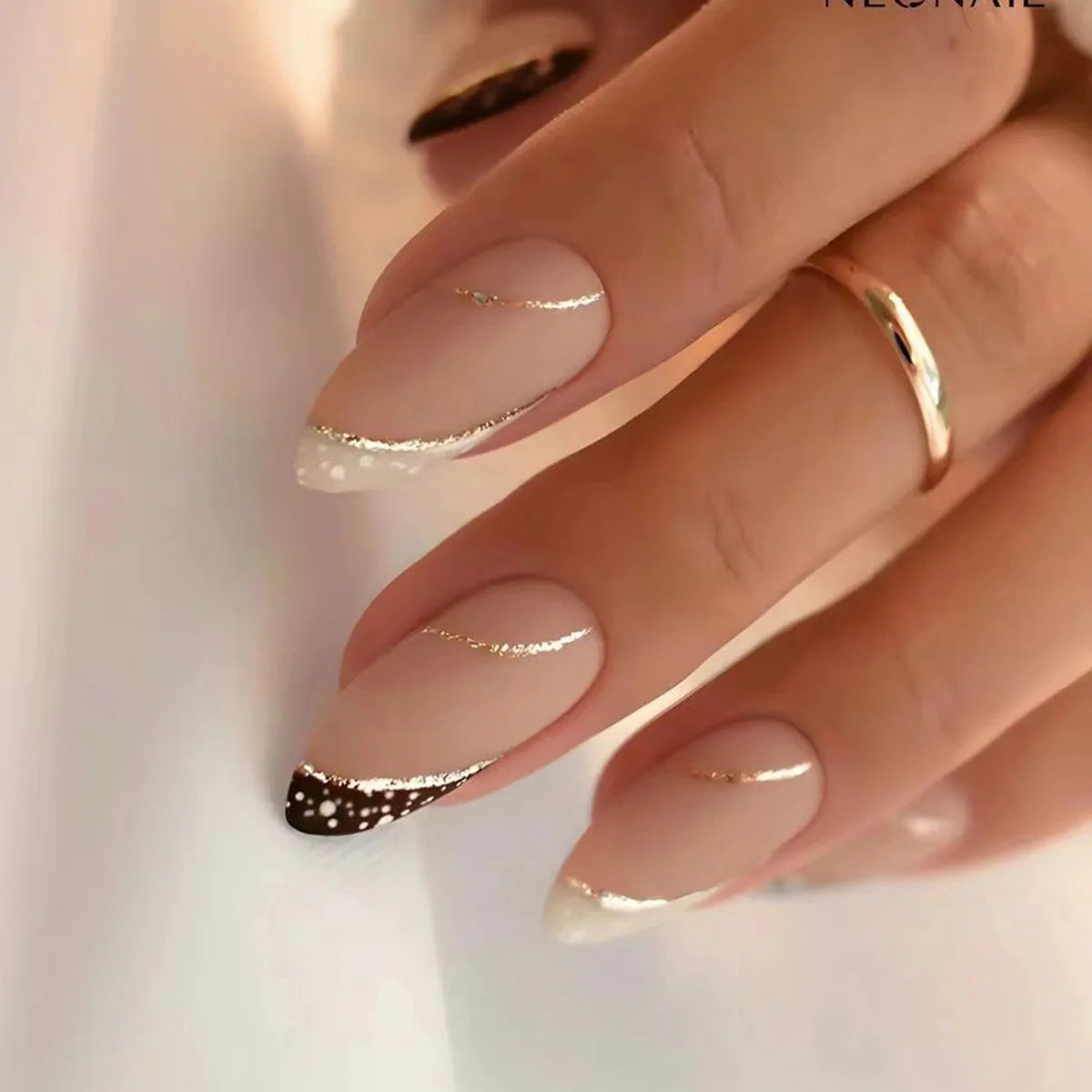 24pcs Almond False Nails