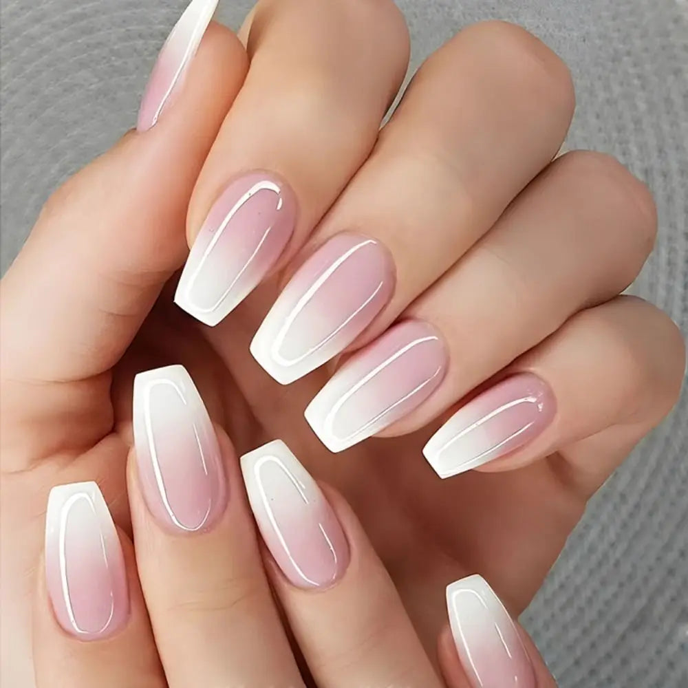 24pcs Gradient Fake Nails