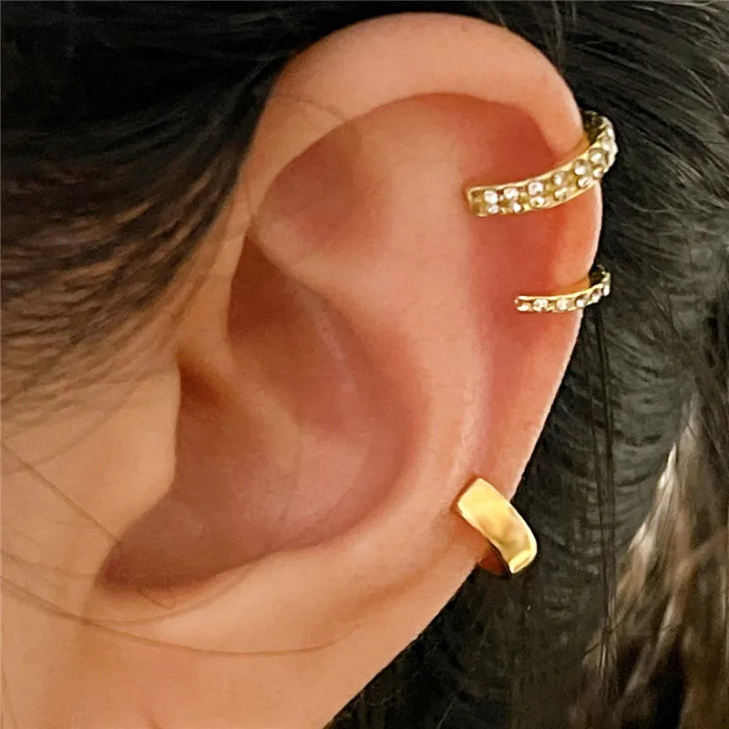 Silver Color Ear Cuffs