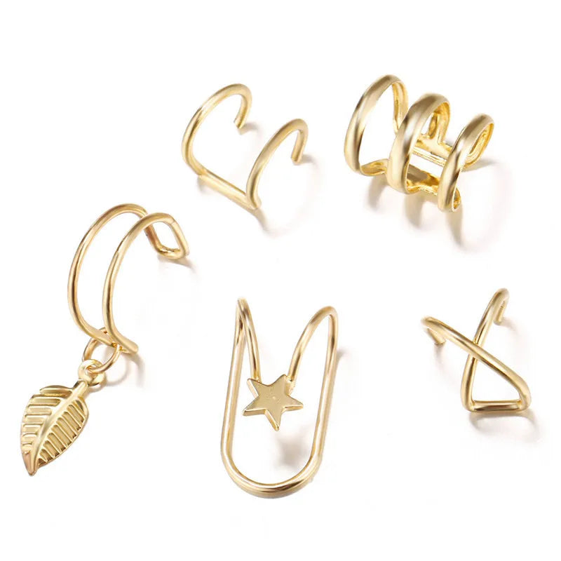 Silver Color Ear Cuffs