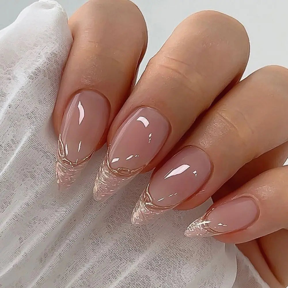 24pcs Almond False Nails