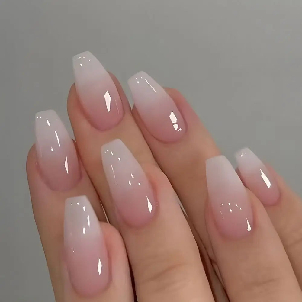 24pcs Gradient Fake Nails