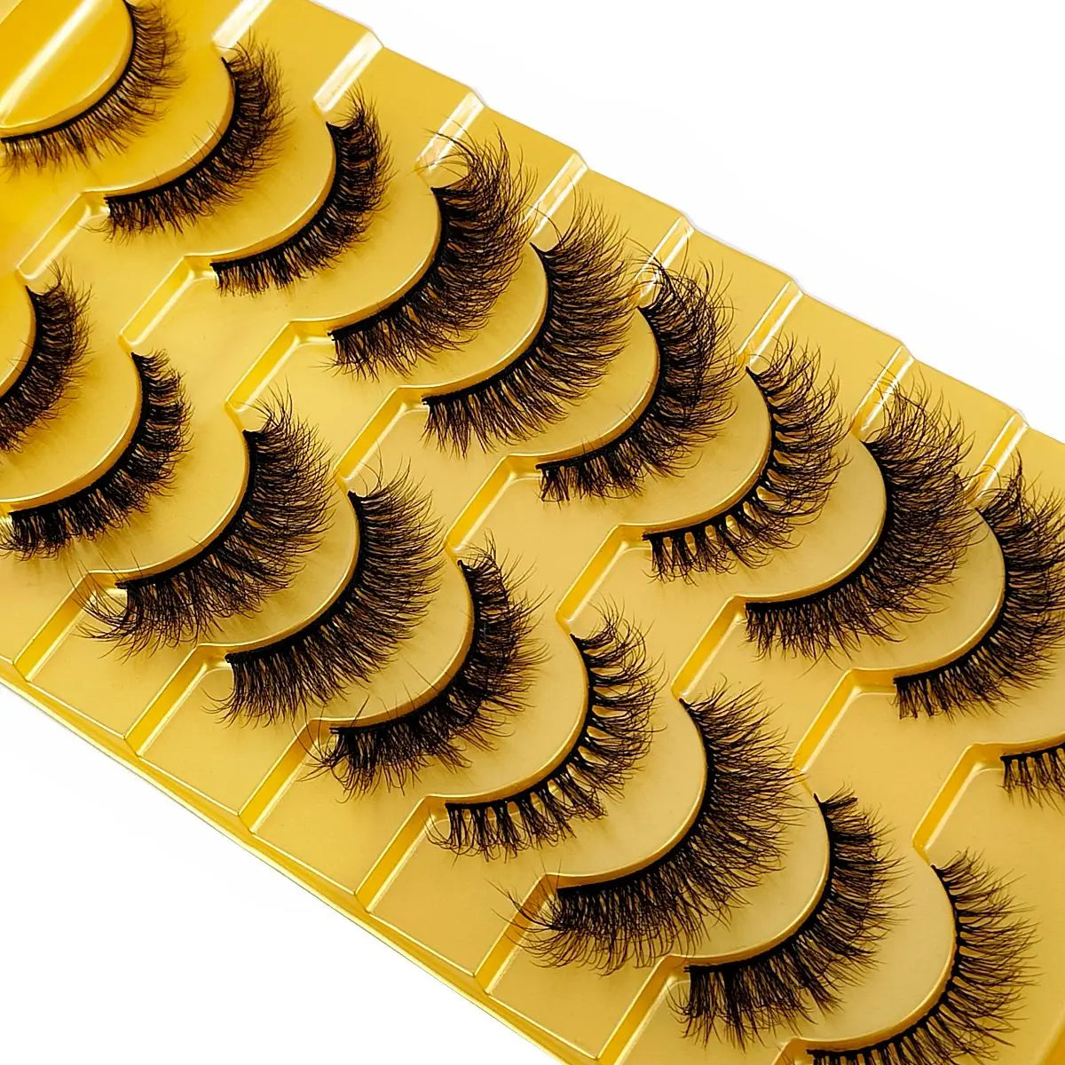 Cat Eyes 10 Pairs Wispy Eyelashes