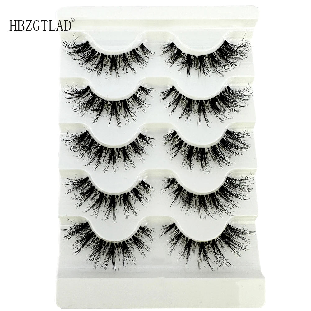 Transparent 5 pairs Mink Eyelashes C