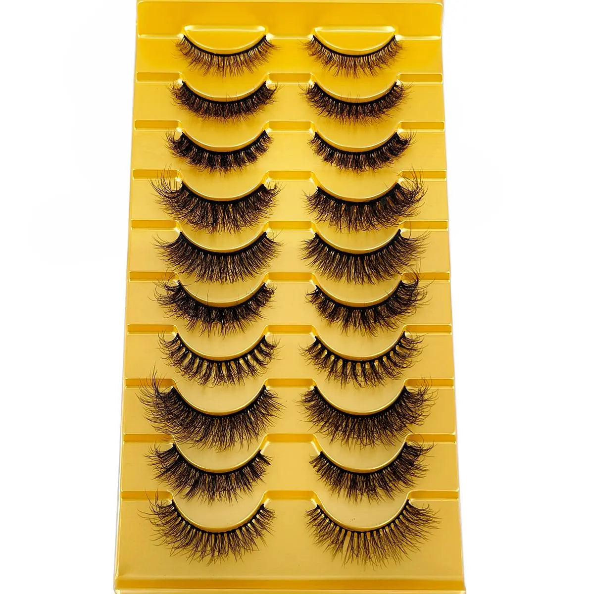 Cat Eyes 10 Pairs Wispy Eyelashes