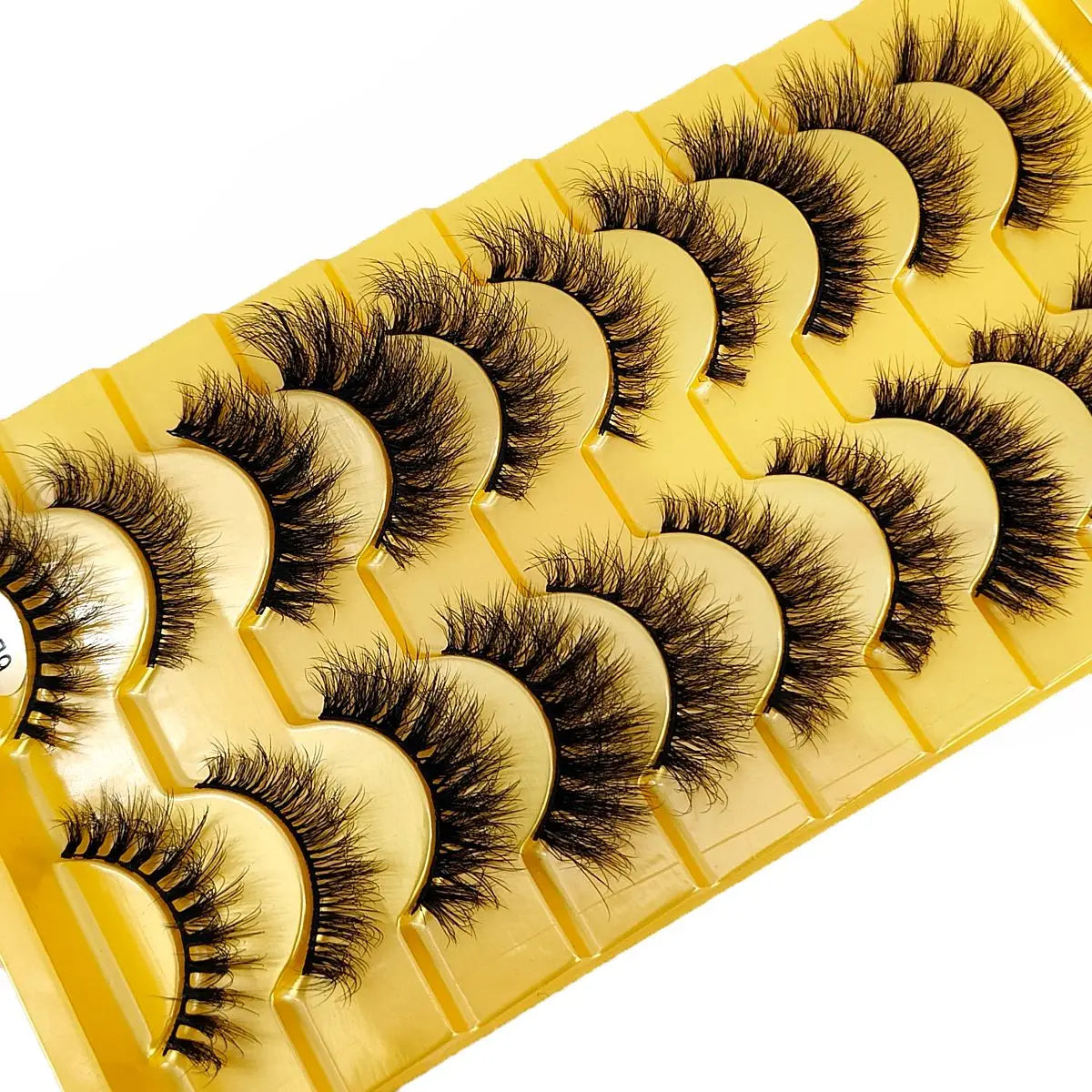 Cat Eyes 10 Pairs Wispy Eyelashes