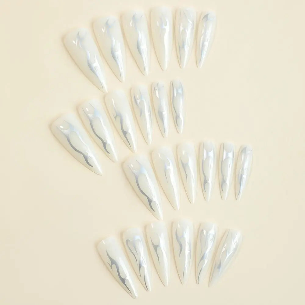 24pcs Long Arrow Fake Nails