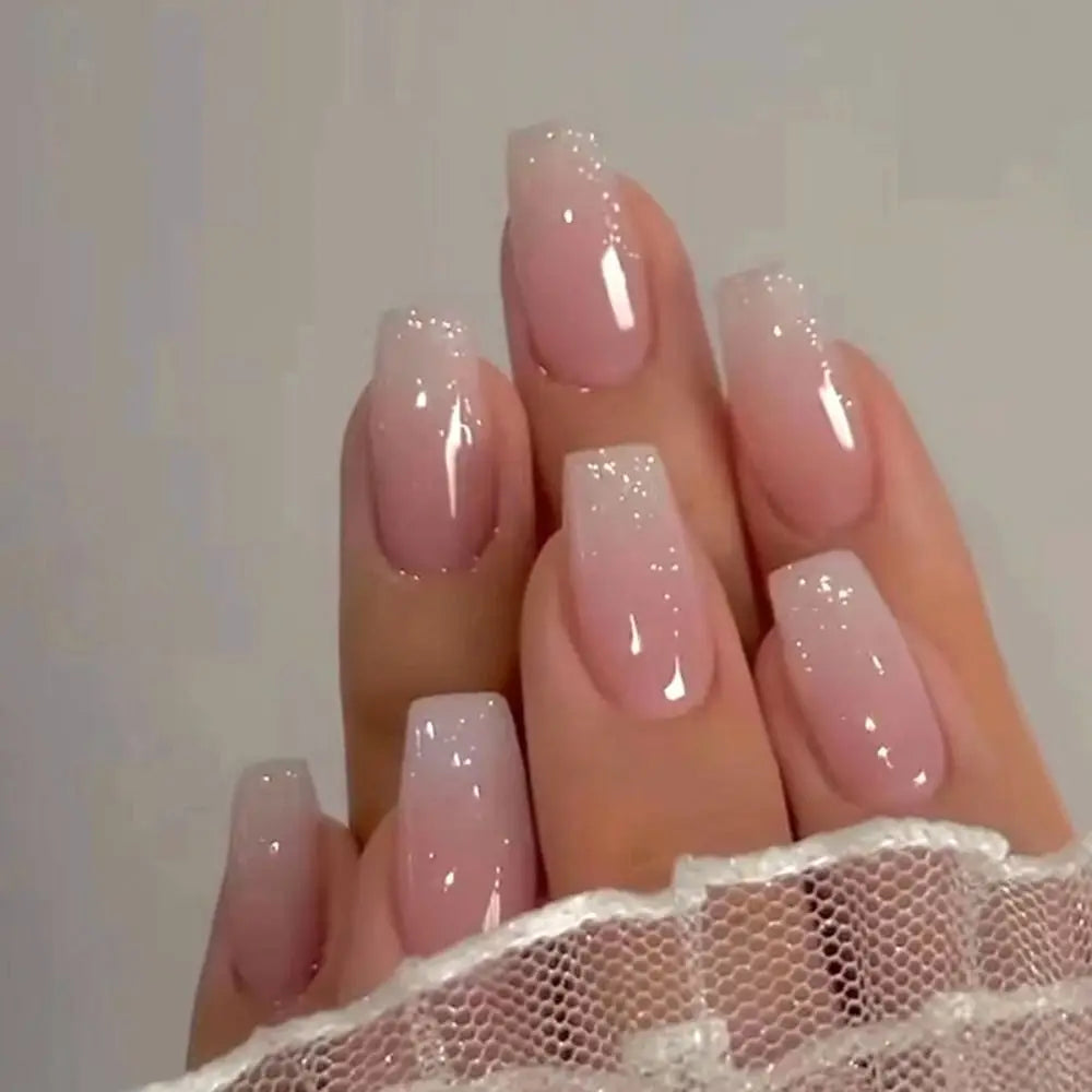 24pcs Gradient Fake Nails