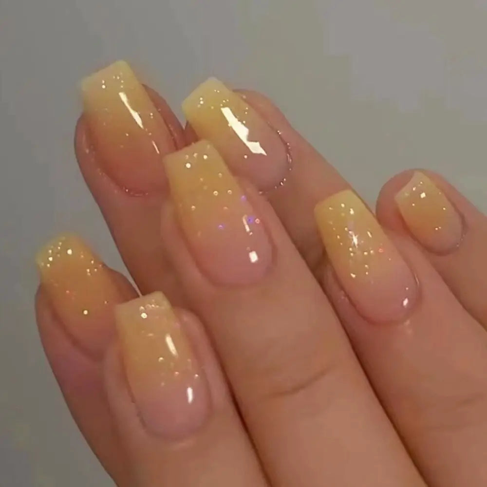 24pcs Gradient Fake Nails